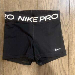 GUC Nike Pro Dri-FIT Women’s Athletic Black Shorts 3”